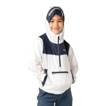 Columbia Bloomingport Windbreaker, Chamarras Blancos Azul Marino Para Niño | 964308-PDI